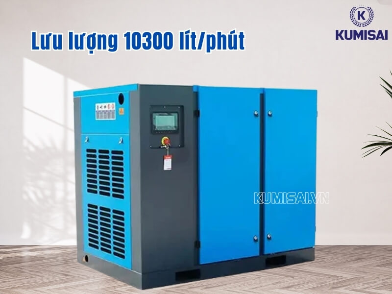 Lưu lượng khí nén lớn, đáp ứng nhu cầu cho nhiều thiết bị