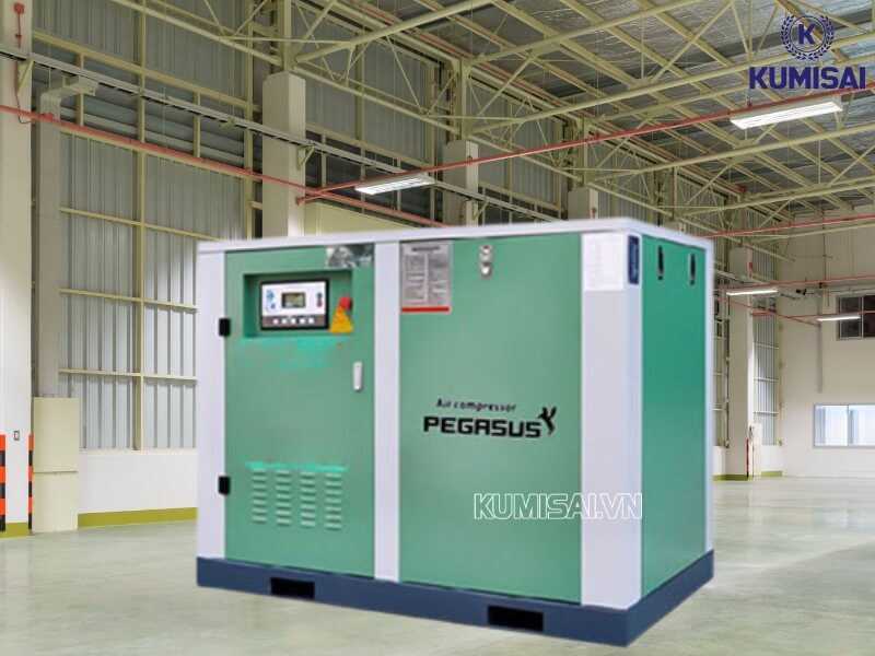 Lắp đặt máy nén khí Pegasus TMPM350A ở khu vực thoáng khí