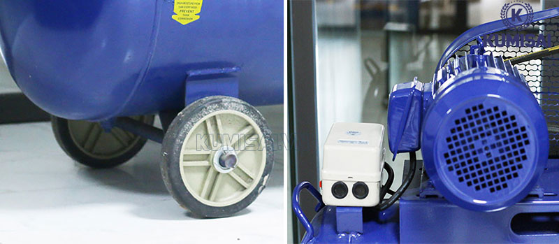 Máy nén khí Kumisai KMS-200500 được cấu thành từ các bộ phận