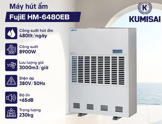 Máy hút ẩm FujiE HM-6480EB - 2