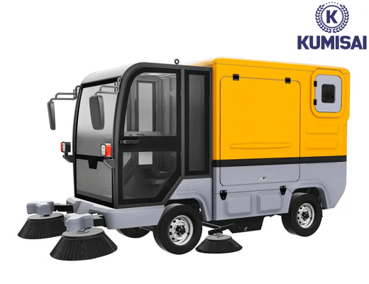 Xe quét rác công nghiệp ngồi lái Kumisai KMS 1800