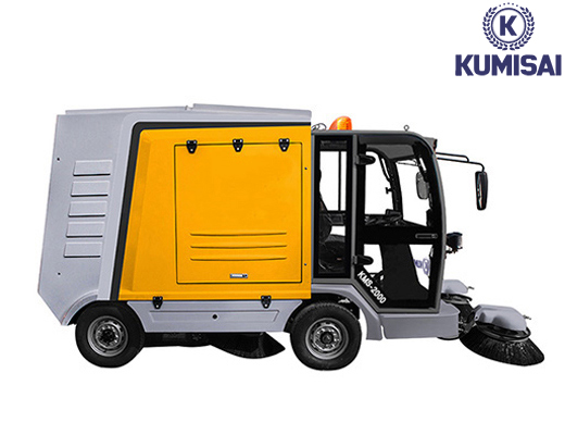 Xe quét rác công nghiệp ngồi lái Kumisai KMS-2000-M (Pin Lithium) - 5