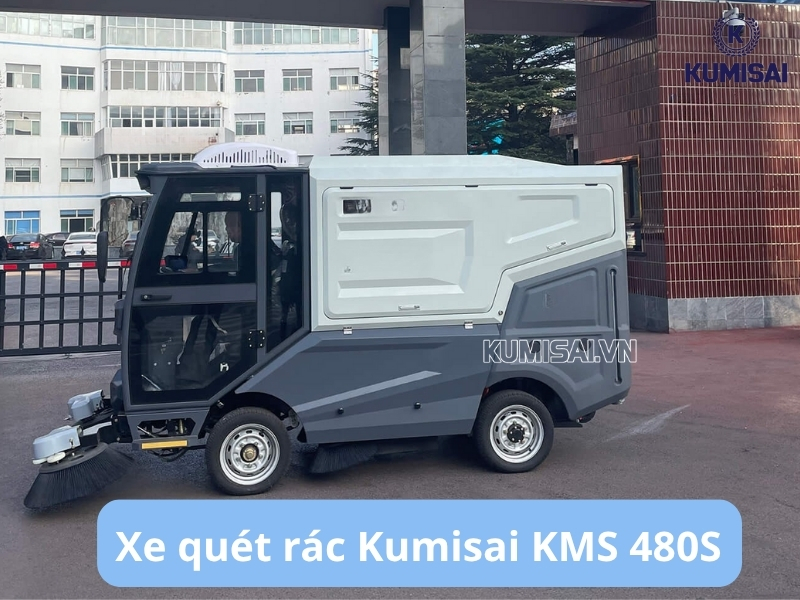 Tìm hiểu về xe quét rác công nghiệp ngồi lái Kumisai KMS 480S Tìm hiểu về xe quét rác công nghiệp ngồi lái Kumisai KMS 480S